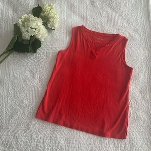 Sleeveless Coral/Red Top